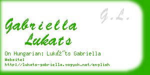 gabriella lukats business card